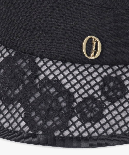 Chapeau d' O(シャポードオー)の「Chapeau d' O Flower Lace Linela Cloche / シャポードオー(ハット・レディース・ブラック/ナチュラル・M/57.5cm)」の13枚目の写真