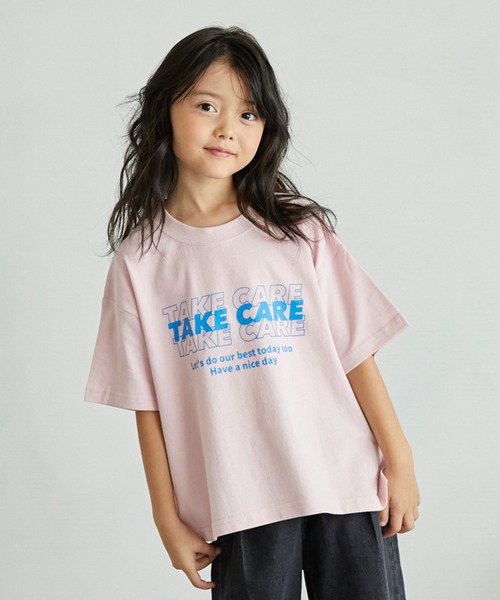 undeny.（アンディニ－）の「アンディニー TAKE CARE Tシャツ（Tシャツ/カットソー・キッズ・ピンク/サックスブルー・XL）」の2枚目の写真