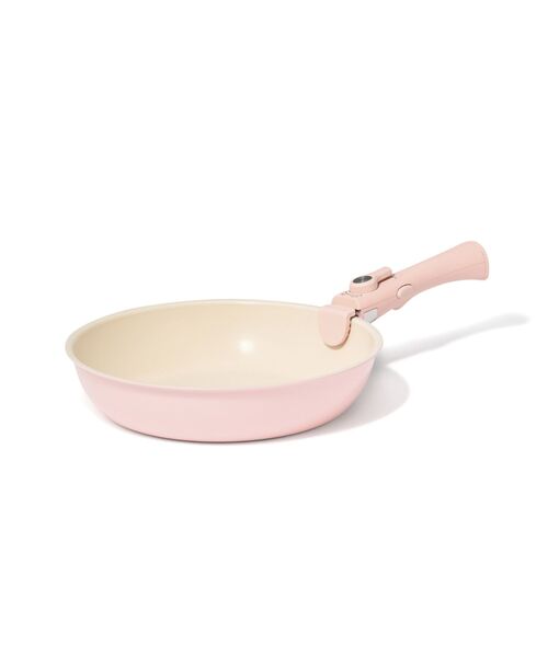 GO TABLE 鍋・フライパン バラエティ6点セット ピンク 取っ手着脱 重ね