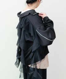 Tulle Frill Zip-up Blouson(チュールフリルファスナーブルゾン)