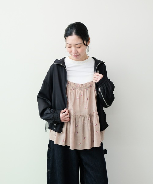 DOLLUPOOPS（ドールアップウップス）の「Tulle Frill Zip-up Blouson(チュールフリルファスナーブルゾン)（ブルゾン・レディース・ブラウン/ブラック・FREE）」の20枚目の写真
