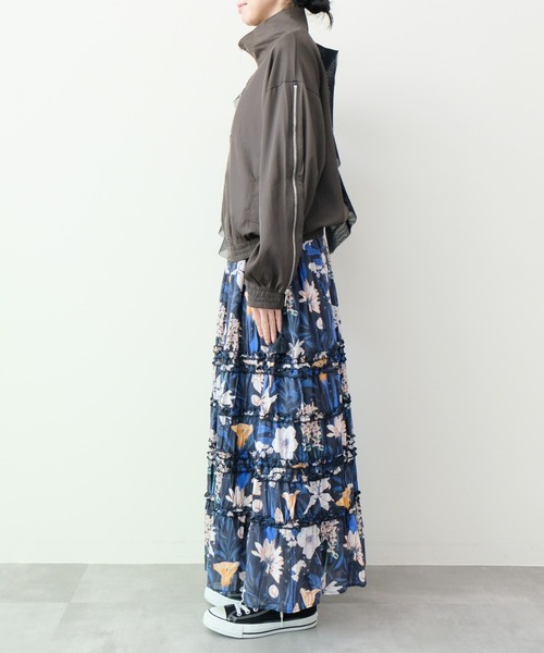 DOLLUPOOPS（ドールアップウップス）の「Tulle Frill Zip-up Blouson(チュールフリルファスナーブルゾン)（ブルゾン・レディース・ブラウン/ブラック・FREE）」の17枚目の写真