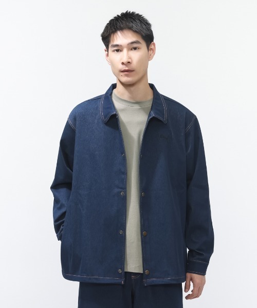 PUMA（プーマ）の「プーマ PUMA ESS ELEVATED デニム ライク JKT（その他アウター・メンズ・ネイビー/ブルー・LL/3L/S/M/L）」の2枚目の写真