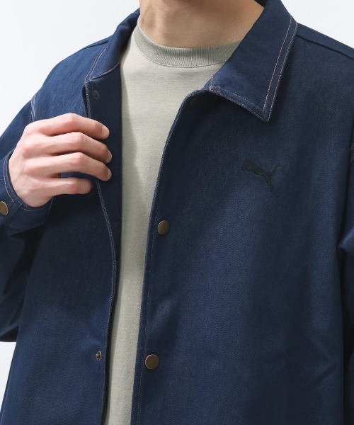 PUMA(プーマ)の「プーマ PUMA ESS ELEVATED デニム ライク JKT(デニムジャケット・メンズ・ネイビー/ブルー・LL/3L/S/M/L)」の11枚目の写真