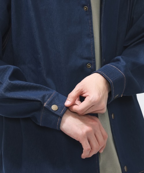 PUMA(プーマ)の「プーマ PUMA ESS ELEVATED デニム ライク JKT(デニムジャケット・メンズ・ネイビー/ブルー・LL/3L/S/M/L)」の13枚目の写真