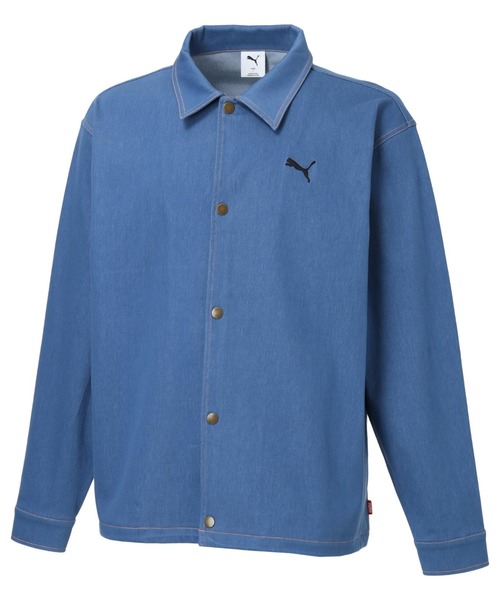 PUMA(プーマ)の「プーマ PUMA ESS ELEVATED デニム ライク JKT(デニムジャケット・メンズ・ネイビー/ブルー・LL/3L/S/M/L)」の6枚目の写真