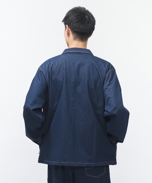 PUMA(プーマ)の「プーマ PUMA ESS ELEVATED デニム ライク JKT(デニムジャケット・メンズ・ネイビー/ブルー・LL/3L/S/M/L)」の9枚目の写真