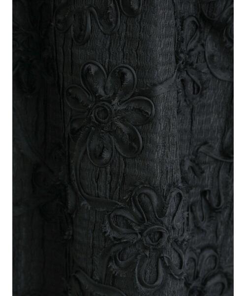 Samansa Mos2（サマンサ モスモス）の「花柄テープ刺繍フレアスカート（スカート・レディース・オフホワイト/ブラック・F）」の7枚目の写真