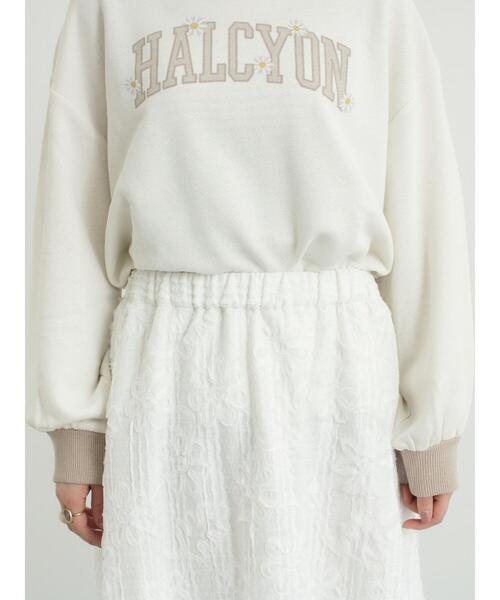 Samansa Mos2（サマンサ モスモス）の「花柄テープ刺繍フレアスカート（スカート・レディース・オフホワイト/ブラック・F）」の21枚目の写真