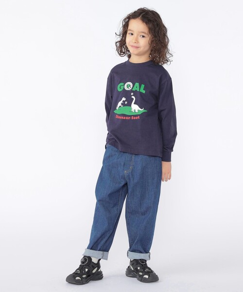 ARCH & LINE(アーチアンドライン)の「【SHIPS KIDS別注】ARCH&LINE:100~130cm / 恐竜 長袖 Tシャツ(Tシャツ/カットソー・キッズ・ホワイト/ネイビー・100/110/120/130)」の10枚目の写真