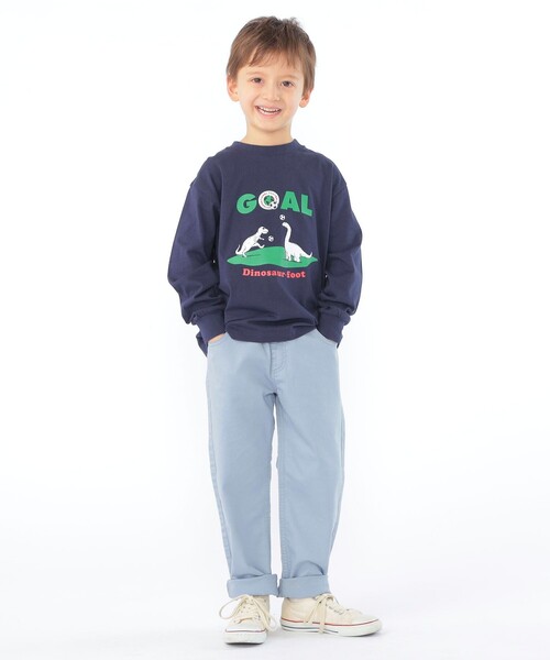 ARCH & LINE(アーチアンドライン)の「【SHIPS KIDS別注】ARCH&LINE:100~130cm / 恐竜 長袖 Tシャツ(Tシャツ/カットソー・キッズ・ホワイト/ネイビー・100/110/120/130)」の13枚目の写真