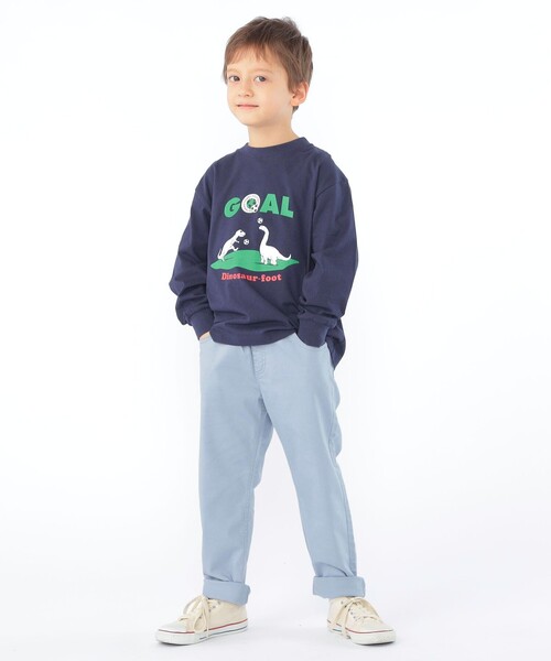 ARCH & LINE(アーチアンドライン)の「【SHIPS KIDS別注】ARCH&LINE:100~130cm / 恐竜 長袖 Tシャツ(Tシャツ/カットソー・キッズ・ホワイト/ネイビー・100/110/120/130)」の15枚目の写真