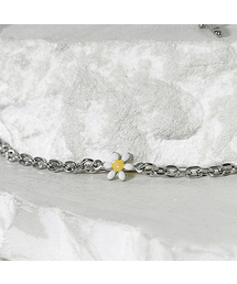 BLESSED BULLET（ブレスドブレッド）の「ss-デイジーフラワーモチーフネックレス -シルバー（ネックレス）」