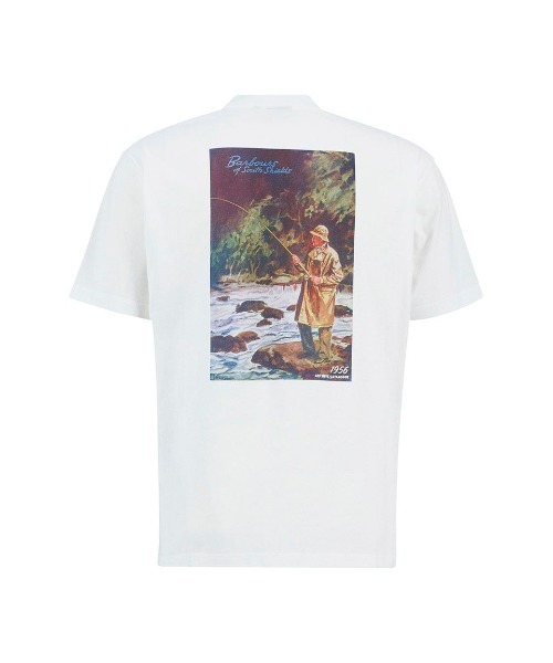 Barbour(バブアー)の「1956グラフィック オーバーサイズTシャツ(Tシャツ/カットソー・メンズ・ホワイト/ライトブルー・42/40/38/36)」の4枚目の写真