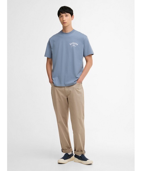 Barbour(バブアー)の「1956グラフィック オーバーサイズTシャツ(Tシャツ/カットソー・メンズ・ホワイト/ライトブルー・42/40/38/36)」の13枚目の写真