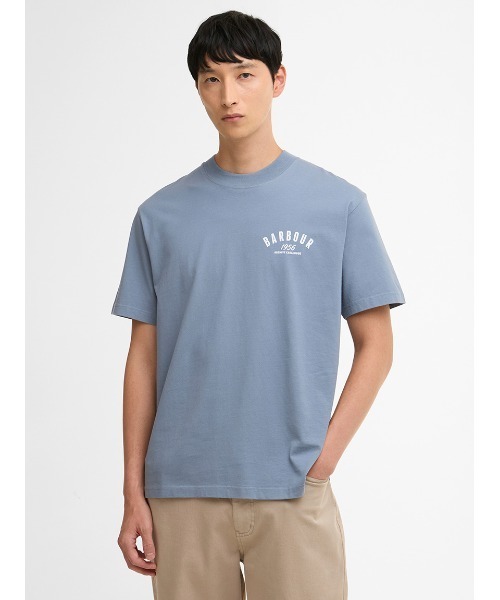 Barbour(バブアー)の「1956グラフィック オーバーサイズTシャツ(Tシャツ/カットソー・メンズ・ホワイト/ライトブルー・42/40/38/36)」の14枚目の写真