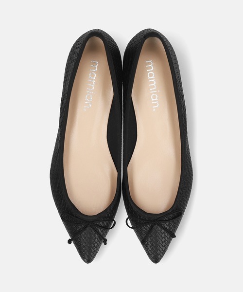 MAMIAN（マミアン）の「ポインテッドトゥ メッシュ バレエシューズ（バレエシューズ・レディース・ベージュ/ホワイト/ダークブラウン/ブラック・24.5cm/24.0cm/23.5cm/23.0cm/22.5cm/25.0cm）」の15枚目の写真