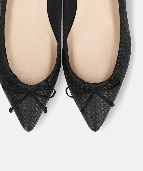 MAMIAN（マミアン）の「ポインテッドトゥ メッシュ バレエシューズ（バレエシューズ・レディース・ベージュ/ホワイト/ダークブラウン/ブラック・24.5cm/24.0cm/23.5cm/23.0cm/22.5cm/25.0cm）」の17枚目の写真