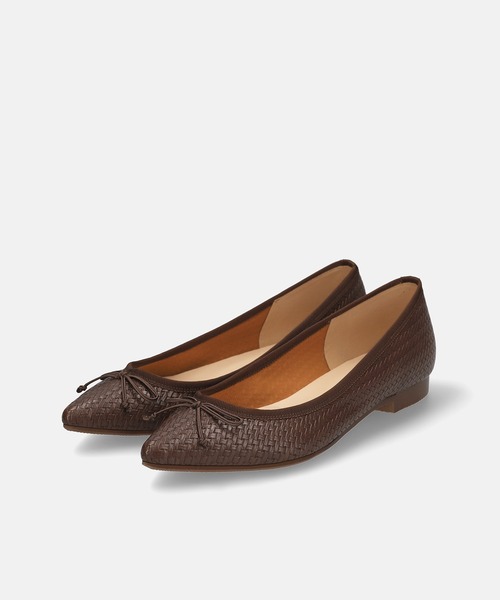 MAMIAN（マミアン）の「ポインテッドトゥ メッシュ バレエシューズ（バレエシューズ・レディース・ベージュ/ホワイト/ダークブラウン/ブラック・24.5cm/24.0cm/23.5cm/23.0cm/22.5cm/25.0cm）」の20枚目の写真