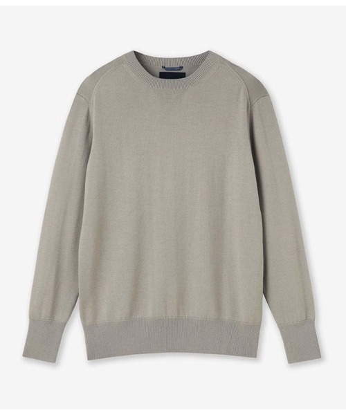 junhashimoto(ジュンハシモト)の「12G CREW NECK KNIT(ニット/セーター・メンズ・ブラック/ベージュ/ライトグリーン・5/4)」の2枚目の写真