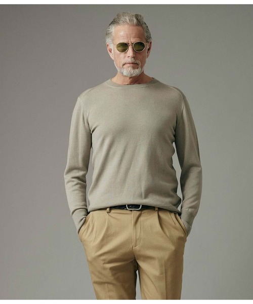 junhashimoto(ジュンハシモト)の「12G CREW NECK KNIT(ニット/セーター・メンズ・ブラック/ベージュ/ライトグリーン・5/4)」の10枚目の写真