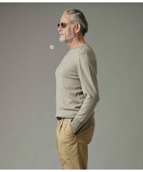 junhashimoto(ジュンハシモト)の「12G CREW NECK KNIT(ニット/セーター・メンズ・ブラック/ベージュ/ライトグリーン・5/4)」の11枚目の写真