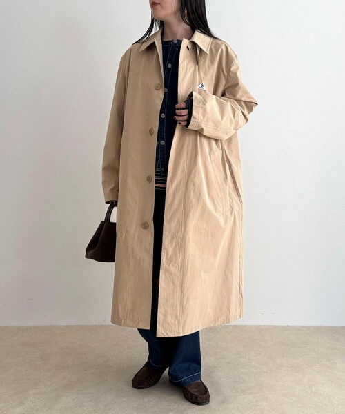 fredy emue(フレディエミュ)の「【GEVACO/ゲバコ】ステンカラーコート(ステンカラーコート・レディース・ベージュ・38)」の2枚目の写真