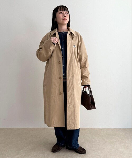 fredy emue(フレディエミュ)の「【GEVACO/ゲバコ】ステンカラーコート(ステンカラーコート・レディース・ベージュ・38)」の3枚目の写真