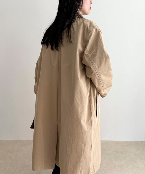 fredy emue(フレディエミュ)の「【GEVACO/ゲバコ】ステンカラーコート(ステンカラーコート・レディース・ベージュ・38)」の6枚目の写真