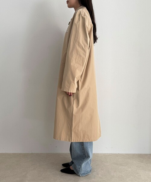 fredy emue(フレディエミュ)の「【GEVACO/ゲバコ】ステンカラーコート(ステンカラーコート・レディース・ベージュ・38)」の12枚目の写真