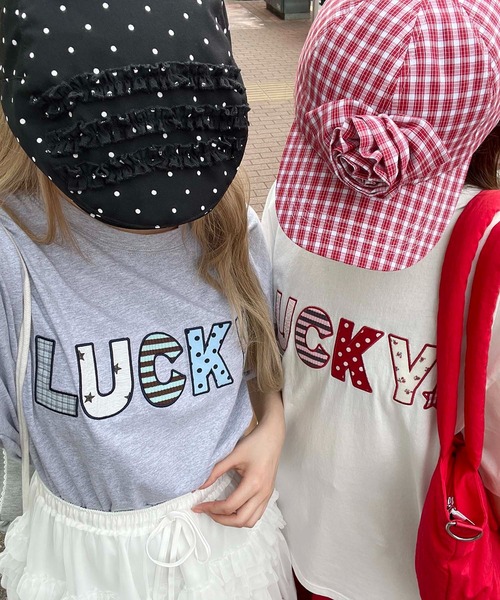 WC(ダブル シー)の「パッチワークロゴビッグT(Tシャツ/カットソー・レディース・グレー/ホワイト・FREE)」の12枚目の写真