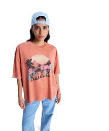 ROXY ウィメンズ TALLOVERSIZE WASHED Tシャツ 【2026年春夏モデル】/ロキシー半袖Tシャツ