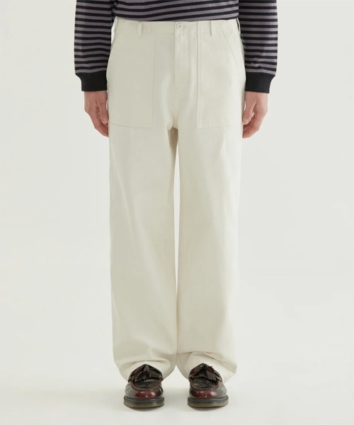 COVERNAT（カバーナット）の「[SOOBIN着用] WIDE BACK SATIN FATIGUE PANTS（その他パンツ・メンズ・アイボリー/オリーブ・SMALL/MEDIUM/LARGE/X-LARGE）」の10枚目の写真