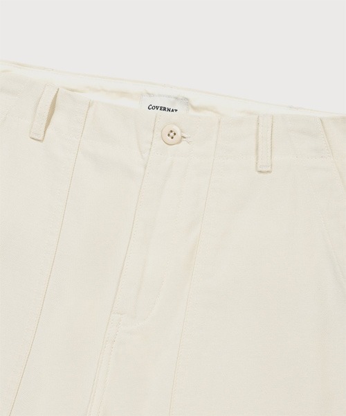 COVERNAT（カバーナット）の「[SOOBIN着用] WIDE BACK SATIN FATIGUE PANTS（その他パンツ・メンズ・アイボリー/オリーブ・SMALL/MEDIUM/LARGE/X-LARGE）」の13枚目の写真