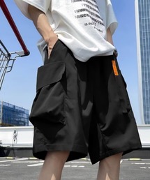 link lot（リンクロット）の「【26春夏新作】ウェビングベルト付き テック ワイドカーゴハーフショートパンツ（カーゴパンツ）」