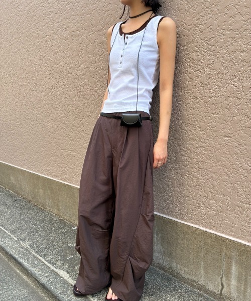 AIC.（エーアイシー）の「コクーンタックワイドパンツ（その他パンツ・レディース・ブラック/オリーブ/ダークブラウン・FREE）」の15枚目の写真