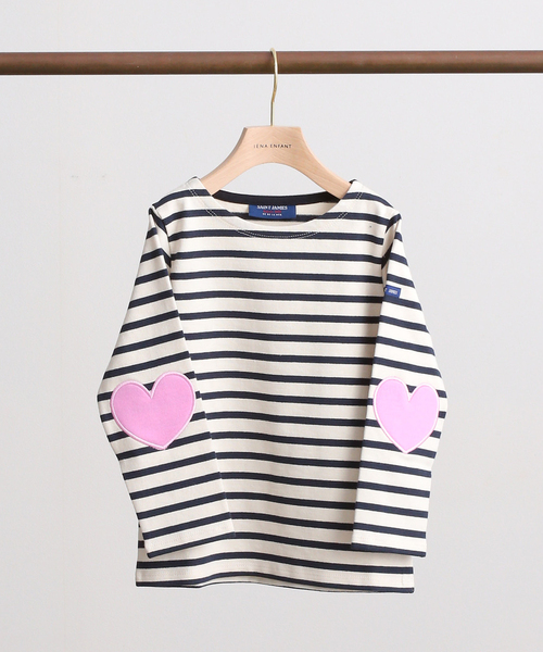IENA ENFANT（イエナアンファン）の「【saint james/セントジェームス】 VAUJANY E カットソー kids（Tシャツ/カットソー・キッズ・ピンク系その他/レッド・120/110/100）」の2枚目の写真