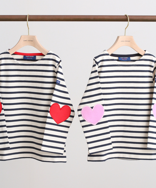 IENA ENFANT（イエナアンファン）の「【saint james/セントジェームス】 VAUJANY E カットソー kids（Tシャツ/カットソー・キッズ・ピンク系その他/レッド・120/110/100）」の4枚目の写真