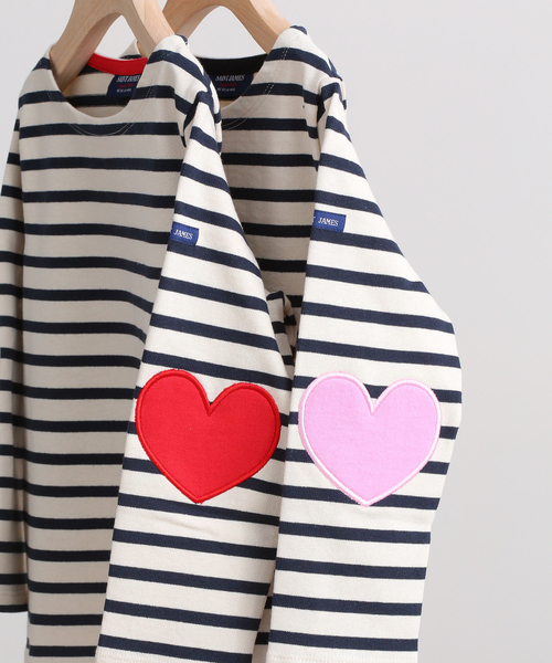 IENA ENFANT（イエナアンファン）の「【saint james/セントジェームス】 VAUJANY E カットソー kids（Tシャツ/カットソー・キッズ・ピンク系その他/レッド・120/110/100）」の5枚目の写真