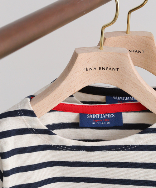 IENA ENFANT（イエナアンファン）の「【saint james/セントジェームス】 VAUJANY E カットソー kids（Tシャツ/カットソー・キッズ・ピンク系その他/レッド・120/110/100）」の6枚目の写真
