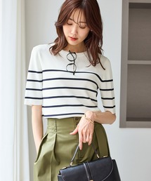 ROPE' PICNIC | 八方映えニット ハーフスリーブニット/UVカット・接触冷感・イージーケア(ニット/セーター)