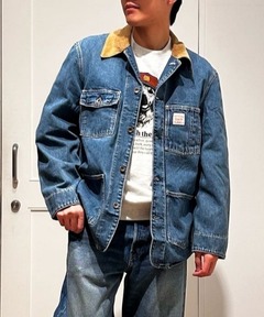 デニム コーデュロイカラー トラッカー ジャケット（デニムジャケット