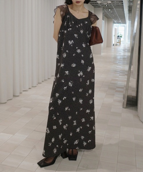 Ameri（アメリ）の「＜ZOZOTOWN限定＞ELENA CORSET NARROW DRESS（ドレス・レディース・アイボリー/ベージュ/ブラウン・SMALL/MEDIUM）」の4枚目の写真