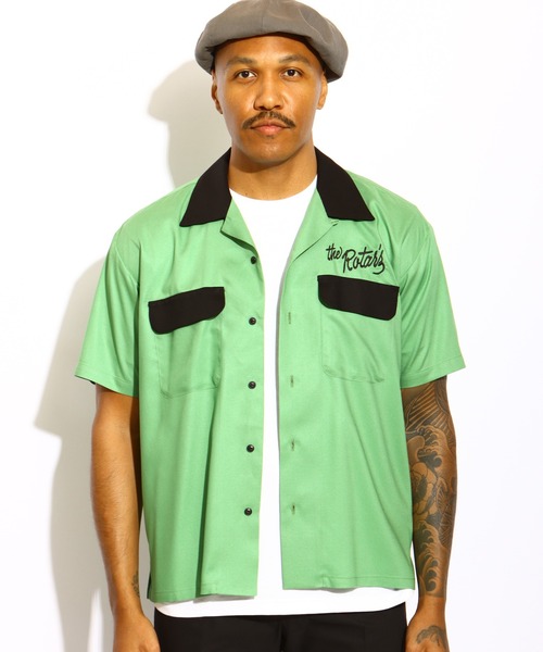 ROTAR（ローター）の「Bicolor Bowling Shirt（シャツ/ブラウス・メンズ・グリーン系その他/ブラック・MEDIUM/LARGE/X-LARGE）」の2枚目の写真