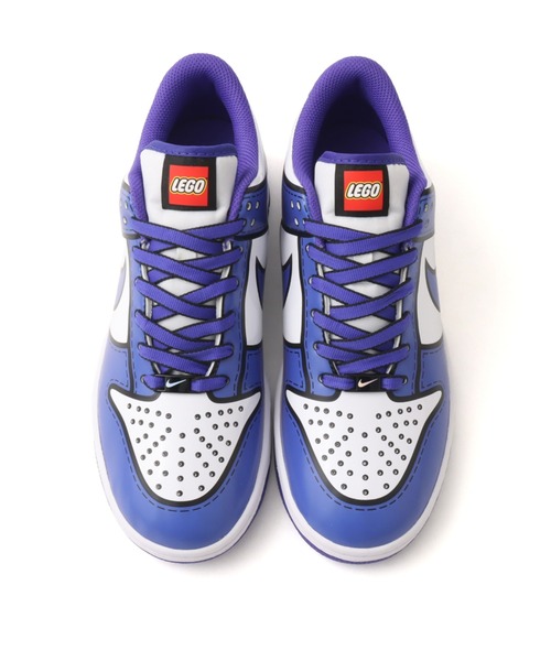 NIKE(ナイキ)の「NIKE DUNK LOW x LEGO COL GS / ナイキ ダンク LOW x LEGO COL GS 【SP】(スニーカー・レディース・ホワイト×パープル・23.0cm/23.5cm/24.0cm/24.5cm/25.0cm)」の2枚目の写真