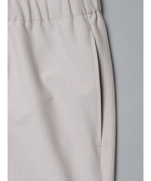 GOOVI（グービ）の「GOOVI／イージーパンツ／ウォッシャブル／ストレッチ／トリコットシアサッカー（スーツパンツ・メンズ・グレー/ブラック・1/2/3）」の7枚目の写真