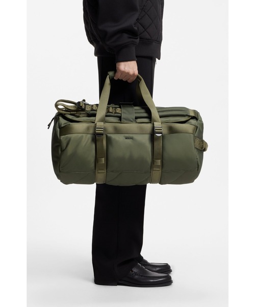HUGO(ヒューゴ)の「ホールドオール バックパックストラップ&レタリングロゴ(ボストンバッグ・メンズ・グリーン・ONESIZE)」の6枚目の写真