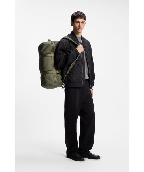 HUGO(ヒューゴ)の「ホールドオール バックパックストラップ&レタリングロゴ(ボストンバッグ・メンズ・グリーン・ONESIZE)」の7枚目の写真