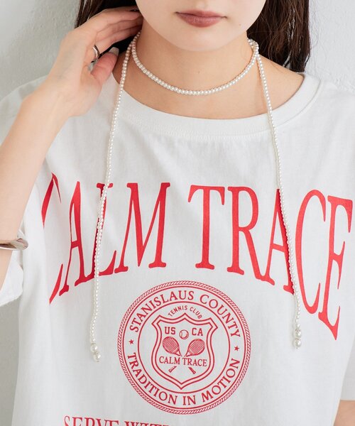 mystic（ミスティック）の「パールラインチョーカーネックレス（リング・レディース・オフホワイト・ONE SIZE）」の6枚目の写真