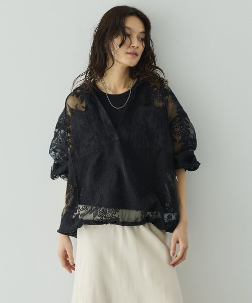 GARAGE OF GOOD CLOTHING（ガレージオブグッドクロージング）の「レーススキッパーアノラックパーカー（シャツ/ブラウス・レディース・ブラック・FREE）」の15枚目の写真